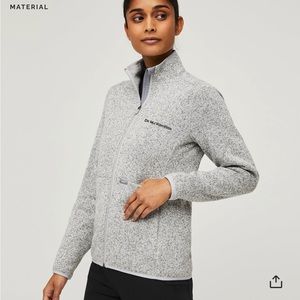 On shift sweater knit jacket